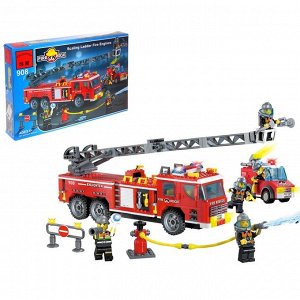 Конструктор "Пожарные спасатели - Спасательная машина с краном", 607 деталей