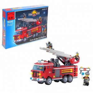 Конструктор Пожарные спасатели "Спасательная машина", 364 детали и 4 спасателя