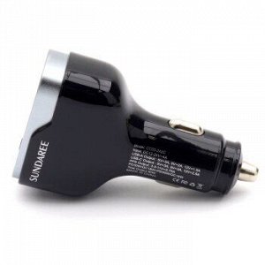 Адаптер CarCharger, /черный/ 2*USB, 2*type-c/ QC3.0/PD3.0