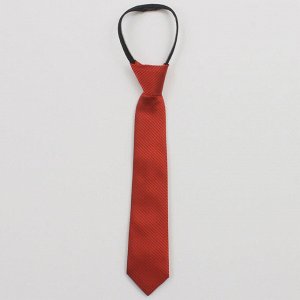 Практичный галстук в полоску, регулируется на молнии 30 см
