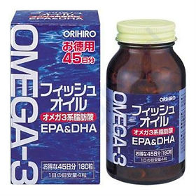 Омега-3 Биологически Активная пищевая добавка Омега-3 (DHA+EPA)  ORIHIRO. Основной компонент высоко очищенный рыбий жир, который получают из сардин, тунца и скумбрии. Высокая концентрация Омега-3 жирн