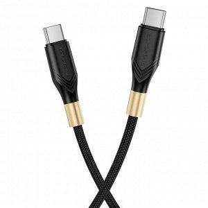 Зарядный кабель USB BOROFONE BX92 Нейлоновый Lightning to Type-C 20W и Type-C to Type-C 60W