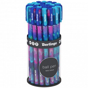 Ручка шариковая Berlingo ""Retro Future"" синяя, 0,7мм, рисунок на корпусе, ассорти
