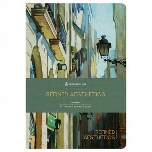 Тетрадь 40л., А5, точка на сшивке Greenwich Line ""Refined aesthetic"", матовая ламинация, тон. блок