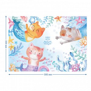 Клеенка для уроков труда Мульти-Пульти ""Которусалки"", 35*50см, ПВХ