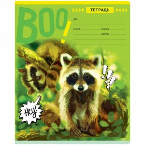 Тетрадь школьная 24л., КЛЕТКА BG ""Дикий мир"", 70г/м2