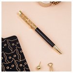 Ручка шариковая автоматическая MESHU &quot;&quot;Gold sand&quot;&quot; синяя, 1,0мм