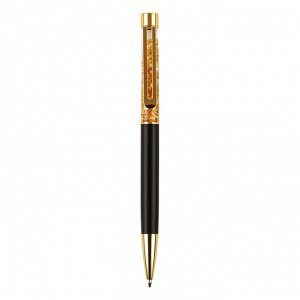 Ручка шариковая автоматическая MESHU ""Gold sand"" синяя, 1,0мм