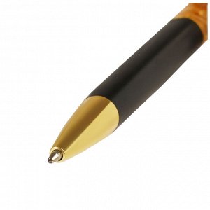 Ручка шариковая автоматическая MESHU ""Gold sand"" синяя, 1,0мм