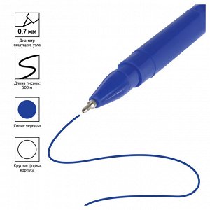 Ручка шариковая OfficeSpace ""Wonder"" синяя, 0,7мм