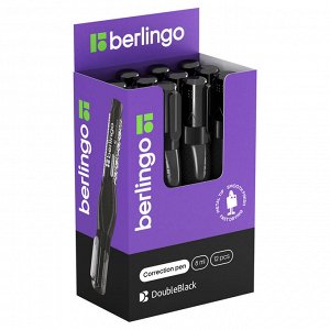 Корректирующий карандаш Berlingo ""Double Black"", 08мл, металлический наконечник