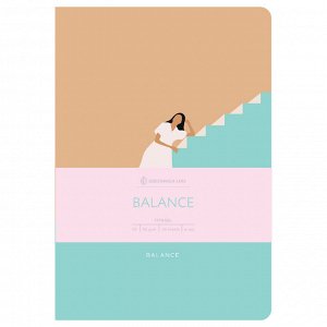 Тетрадь 40л., А5, точка на сшивке Greenwich Line ""Balance"", матовая ламинация, тон. блок 80г/м2