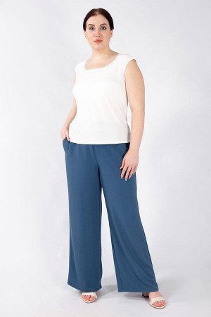 Брюки джинс
Женские летние брюки палаццо - самый горячий тренд этого сезона. Пояс на резинке, втачные карманы, комфортная высокая посадка.Эффект мятости ткани придает брюкам оригинальности. Брюки прям