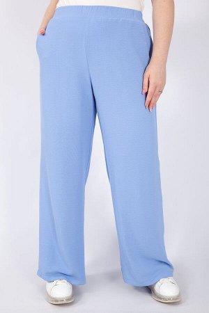 Брюки светло голубой
Женские летние брюки палаццо - самый горячий тренд этого сезона. Пояс на резинке, втачные карманы, комфортная высокая посадка. Эффект мятости ткани придает брюкам оригинальности. 