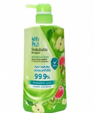 LION "Shokubutsu" Крем-гель для душа 450мл "Healthy Plus&Protect"  /12шт/ Таиланд