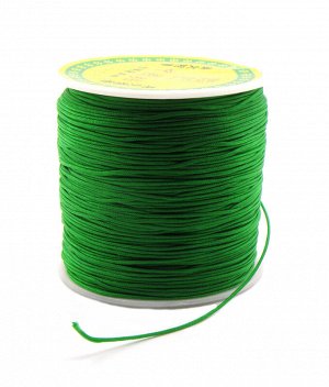 Шнур синтетический (нейлоновый) тибетский 0,5 мм, зеленый. Цена за 1 м.