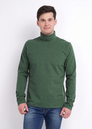 Джемпер. Цвет: меланж т.зелёный