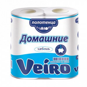 Бум. полотенце "Veiro" Домашние белые 2-сл. (2 рул.) арт. 3П22