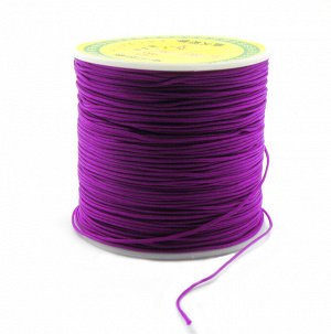 Шнур синтетический (нейлоновый) тибетский 0,5 мм, пурпурный. Цена за 1 м.