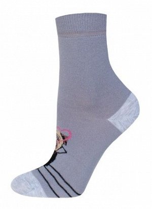 Носки женские с пушистым рисунком