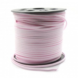 Шнур из искусственной замши 2,6 мм, светло-розовый. Цена за 1 м.