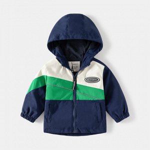 WAPYPY Куртка для мальчика, цвет темно-синий/зеленый