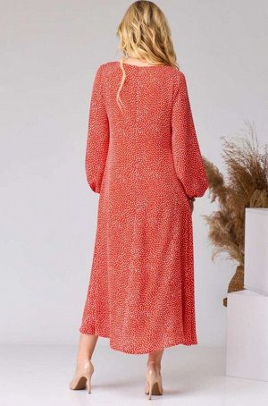 Платье EVA GRANT 7071-1 красный принт