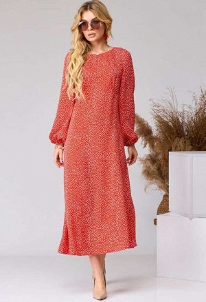 Платье EVA GRANT 7071-1 красный принт