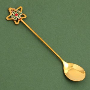 Ложки столовая с подвесами «Счастья в Новом году», 15,8 х 2,5 см