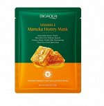 Тканевая маска-салфетка для лица с медом Манука и витамином Е, 25гр