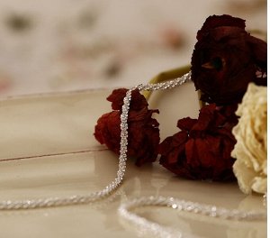 Аксессуары для волос и бижутерия Китай Сверкающая серебристая цепочка чокер