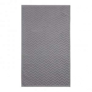 Полотенце махровое LoveLife Zig-Zag, 30х60 см, цвет серый, 100% хл, 450 гр/м2
