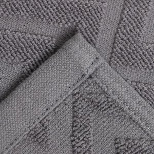 Полотенце махровое LoveLife Zig-Zag, 30х60 см, цвет серый, 100% хл, 450 гр/м2