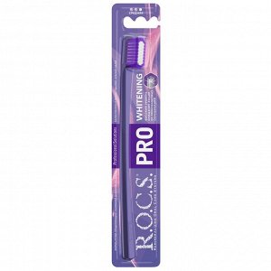 Рокс Зубная щетка средней жесткости Whitening (R.O.C.S., R.O.C.S. PRO)