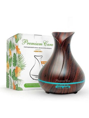 Premium Care Ультразвуковой арома увлажнитель воздуха - ночник Цветок, аромадиффузор, 7 цветов подсветки