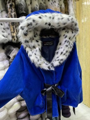 Одежда Шубка из эко меха под норку с рысью, модель кимоно, длина 65 см
Размер оверсайз 42-52