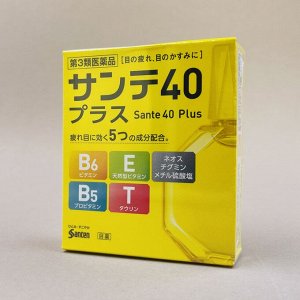 Sante японские капли для глаз возрастные витаминизированные40 Plus с витамином E, B6, таурином и пантенолом, 12 мл