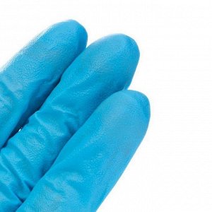 NitriMax Перчатки нитриловые неопудренные смотровые 150S, 100 шт., голубой