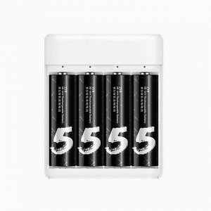 Зарядное устройство USB + аккумуляторные батарейки АА (4 шт.)