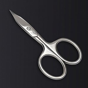 Ножницы маникюрные «Premium», прямые, широкие, заострённые, 9,5 см, на блистере, цвет серебристый