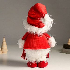Кукла интерьерная "Снеговик в кафтане Деда Мороза" 40 см