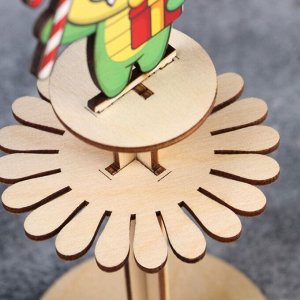 Салфетница деревянная Доляна «Счастливый Дракончик», символ года 2024, 23,5х9х9 см