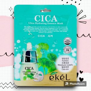 [EKEL] Маска тканевая с экстрактом центеллы азиатской CICA Ultra Hydrating Essence Mask 25мл