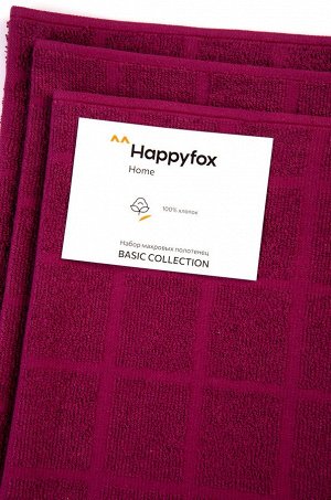 Набор махровых полотенец 3 шт Happy Fox Home