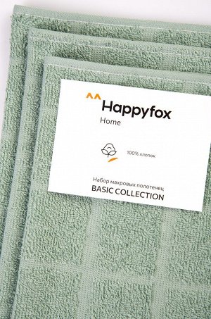 Набор махровых полотенец 3 шт Happy Fox Home
