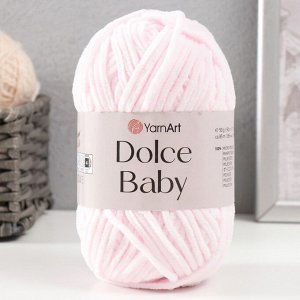 Пряжа "Dolce Baby" 100% микрополиэстер 85м/50 гр (781 св.розовый)