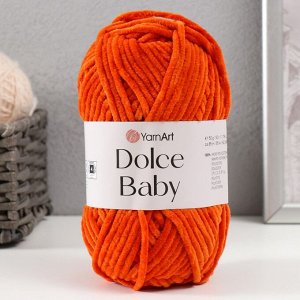 Пряжа "Dolce Baby" 100% микрополиэстер 85м/50 гр (778 терракот)