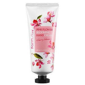 Крем для рук c вишневым цветом FarmStay Pink Flower Blooming Hand Cream Cherry Blossom, 100мл