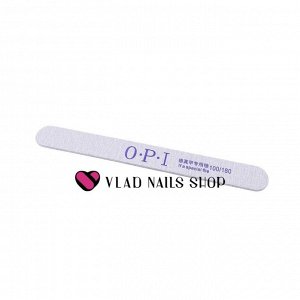 Пилка OPI  прямая  100/180 фиолетовая с иероглифом тонкая основа