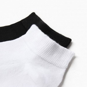 Набор укороченных носков (2шт) LB Hype 451, цвет белый/черны, р-р 36-41